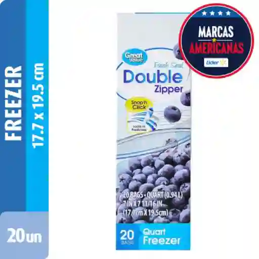 Bolsa Freezer Median Great Value