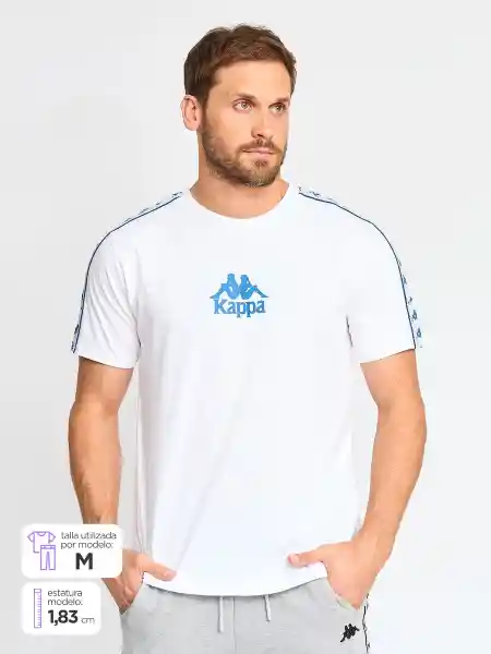 Kappa Polera Hombre Blanco L KPMPOI2596BL