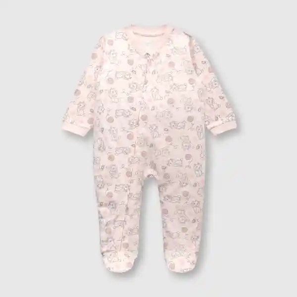 Pijama Entero Marie de Bebé Niña Pink/Rosado Talla 3/6M Colloky