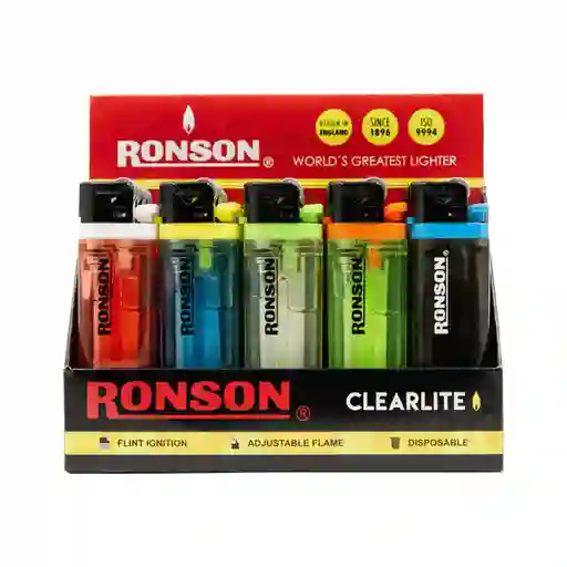 Ronson Encendedor Transparente