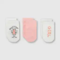 Pack Calcetines Bebé Niña Pink Talla 14/16 Colloky