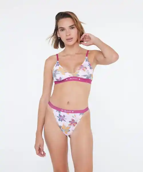 Bralette Dreamy Triángulo Pink Garden Talla L Lounge