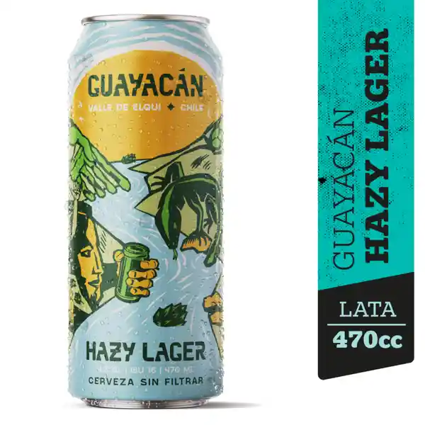 1 Cerveza Guayacan Hazy Lager 4,7° En Lata 470cc