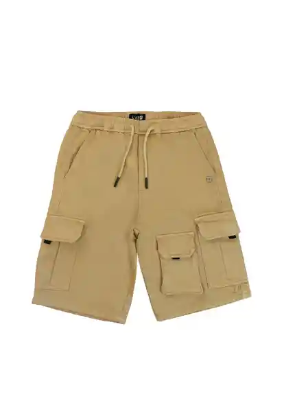 Bermuda Teens Spirit Niño Café Claro Talla 12/S - 522