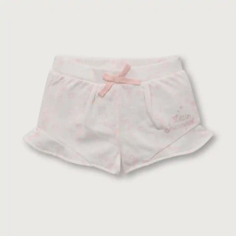 Short La Sirenita Niña Rosado Talla 4a