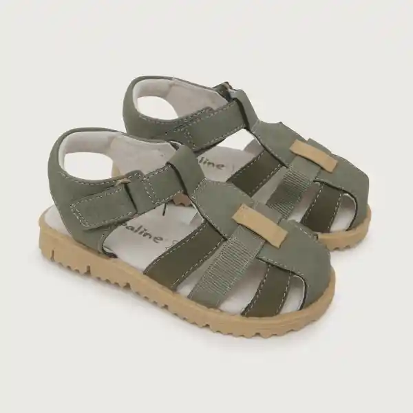 Sandalias Franciscana Velcro Niño Old Militar Talla 27 Opaline