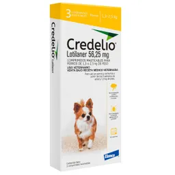 Credelio para Perros de 1.3-2.5 Kg (56.25 mg)