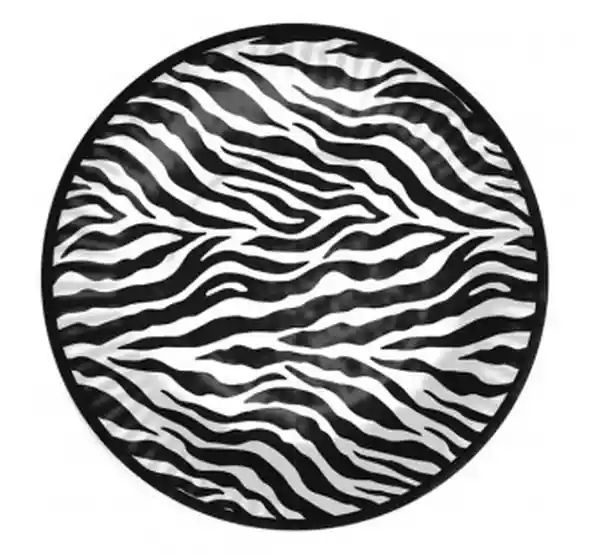 Plato Animal Print Negro