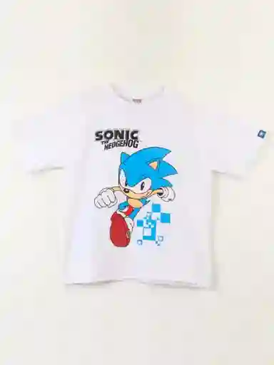 Minecraft Polera Manga Corta Blanco Sonic 8 314015011