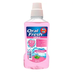 Oral Fresh Enjuague Bucal Zero Menta Suave