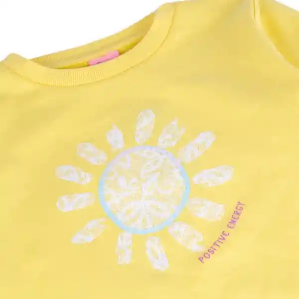 Polerón Niña Amarillo Pillín Talla 2 A