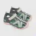 Sandalias Cintas Cruzadas De Niña Gris Talla 30