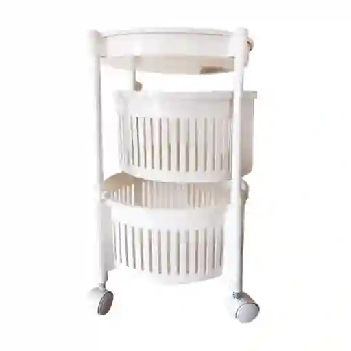 Estante Organizador Redondo Con Canastas Giratorias 3 Niveles