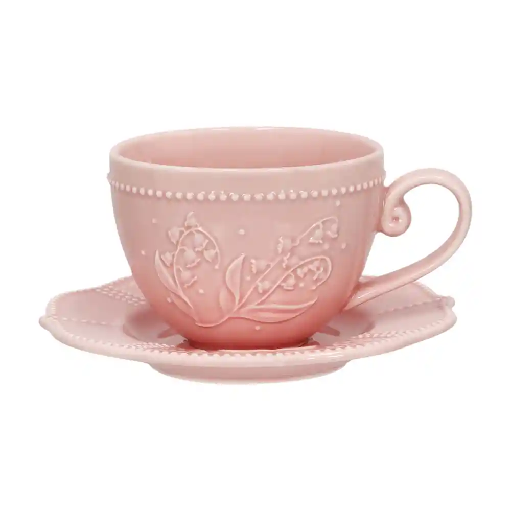 Taza de té de Porcelana Diseño Romántico 260 mL Casaideas
