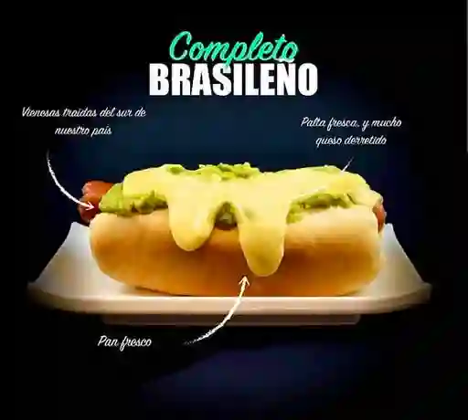 Completo Brasilero+Papas Fritas