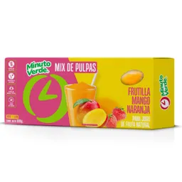 Minuto Verde Pulpa Frutilla Mango Naranja