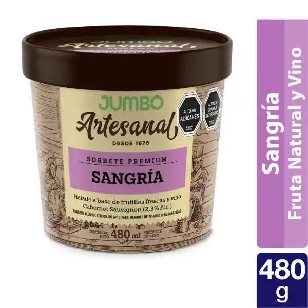 Helado Sangra Jumbo Artesanal