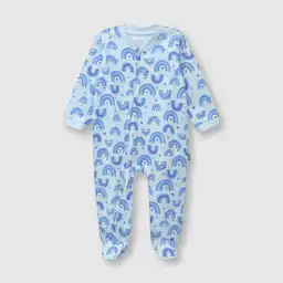 Pijama Entero de Bebé Niño Celeste Talla 3/6M Colloky