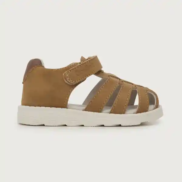 Sandalias Urbana Franciscana Velcro Niño Café Talla 21 Opaline