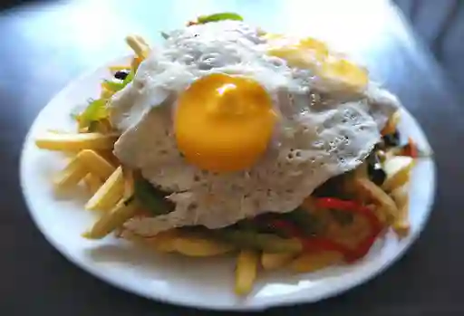 Chorrillana vegetariana