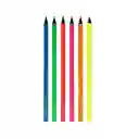 Miniso Set De Lapices De Colores Neon M001 6 Colores