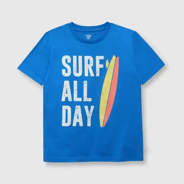 Polera Surf Royal de Niño Blue Talla 12A Colloky