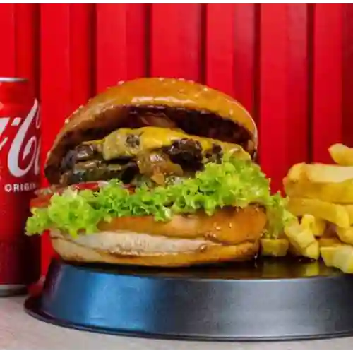 Hamburguesa Crazy Burger con Papas