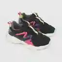 Zapatillas Urbana de Niña Negro Multicolor Talla 32 Colloky