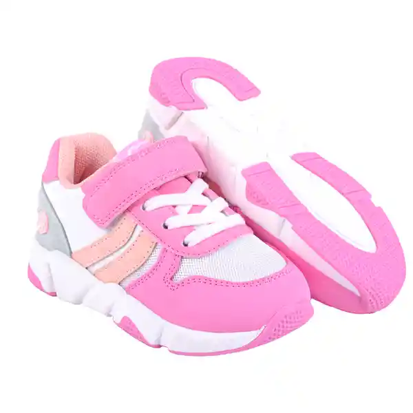 Zapatillas Bebe Niña Rosado Pillin 23