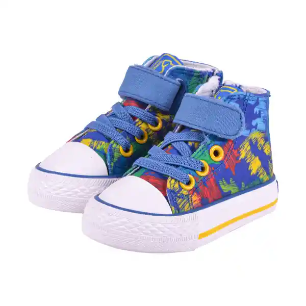 Zapatillas Bebe Niño Azul eléctrico Pillin 24