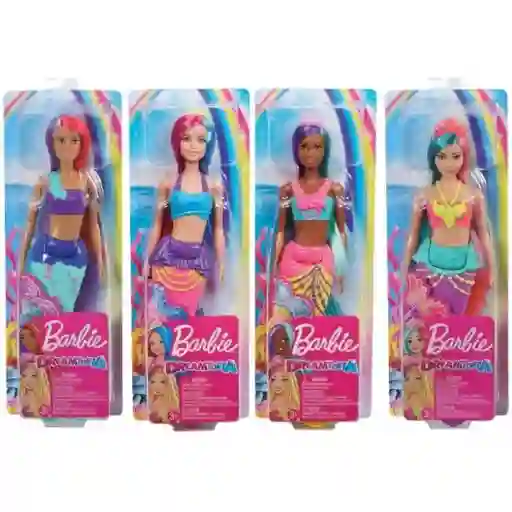 Barbie Muñeca Fantasía Sirena Sorpresa - HGR04