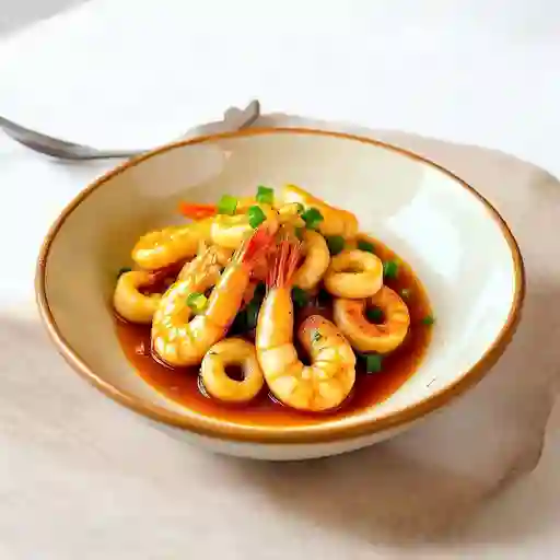 Camaron Calamar Mongoliano