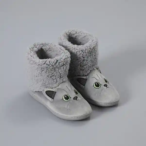 Botas Animales Color Gris Talla 35-36 Flores