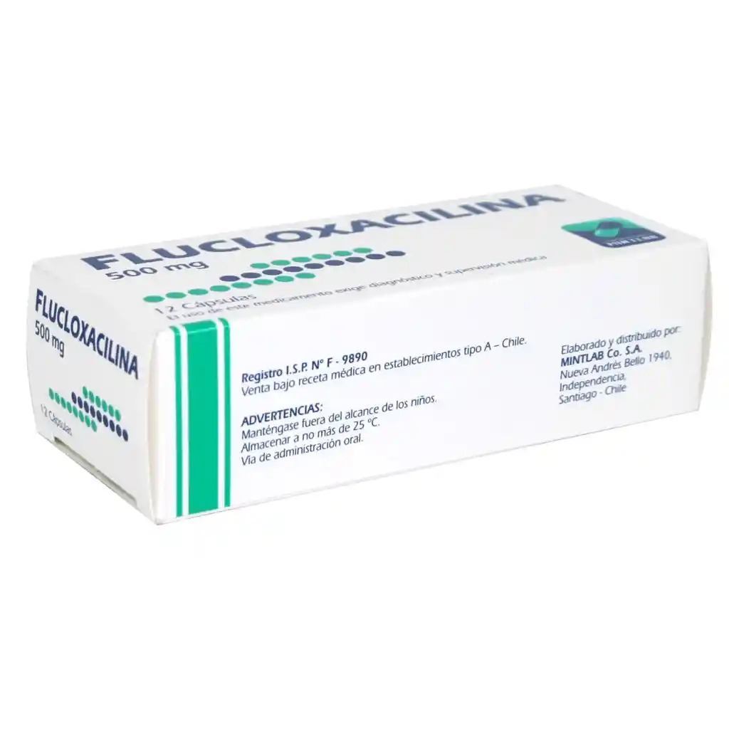 Cloxacilina Andrómaco Flu Antibiótico (500 Mg) Cápsulas