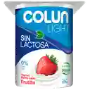 Colun Yoghurt Batido Sabor Frutilla sin Lactosa Light 