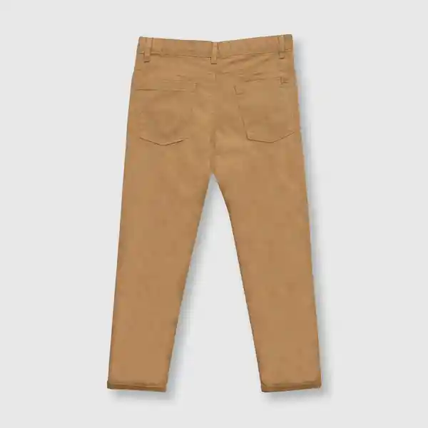 Pantalón de Niño Clásico de Twill Camel Talla 2A Colloky