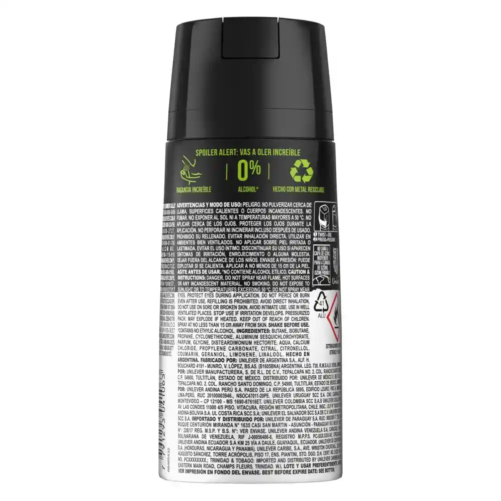 Axe Antitranspirante en Spray Corporal Freestyle