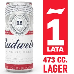 Budweiser Cerveza Rubia en Lata