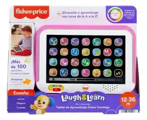 Fisher-Price Juguete Tablet Crece Conmigo Rosa - HXB81