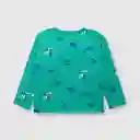 Polera Estampada de Bebé Niño Verde Talla 24M Colloky