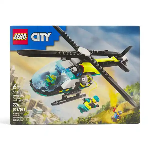 Lego Set Construcción City Helicóptero de Rescate