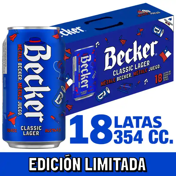 Becker Cerveza Rubia Tipo Lager