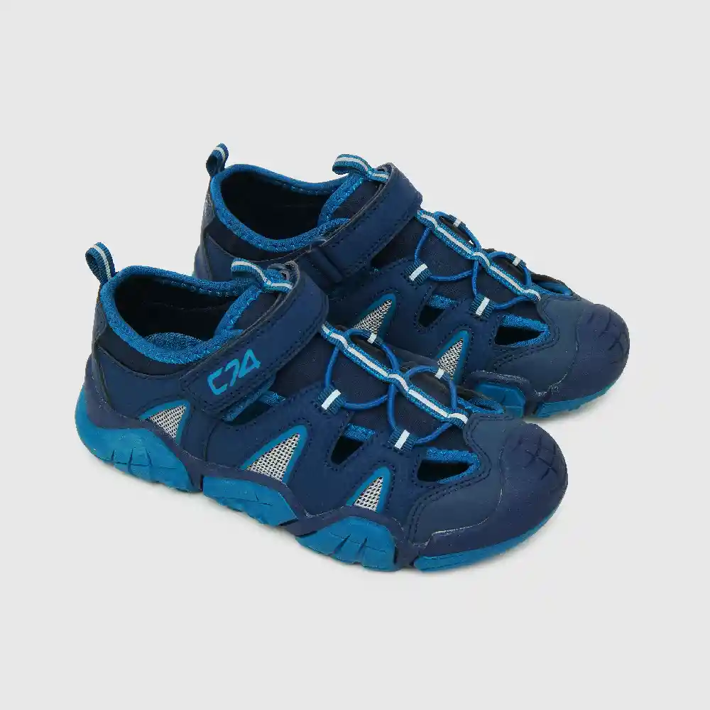 Sandalias Mesh Lateral Niño Azul Talla 32