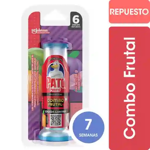 Pato Limpiador Inodoro Discos Adhesivos Brisa Tropical Repuesto