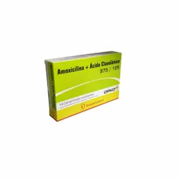 Amoxicilina Opko/ Acido Clavulanico (125 Mg / 875 Mg)