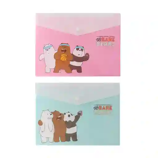 Paquete De Portadocumentos Horizontal A4 2 Pzas - We Bare Bears