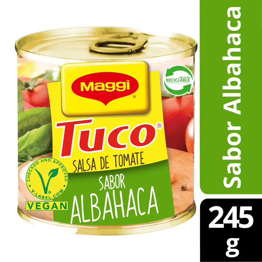 Maggi Salsa de Tomate Tuco Sabor Albahaca