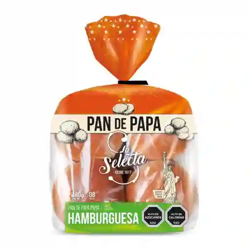 Pan de Papa Para Hamburguesa Selecta 8un