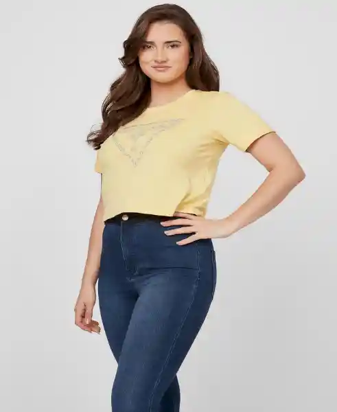 Polera Kathi cn ss Amarillo Talla M Q2GI12K9ID0 Guess