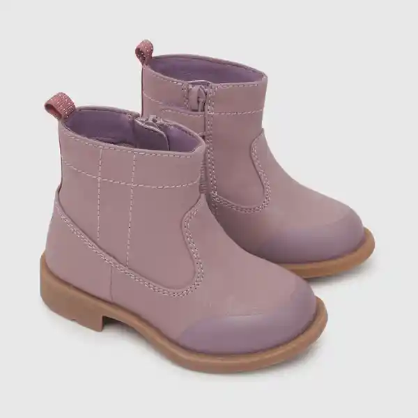 Booties Para Niña Textura Celeste Talla 24 Colloky